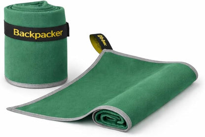 Backpacking Ultralight Quick Dry Microfiber Soft Fast Drying Hand and Face Towel Wash Cloth Camping Yoga Hiking Active Lifestyle Small (Green, Small)