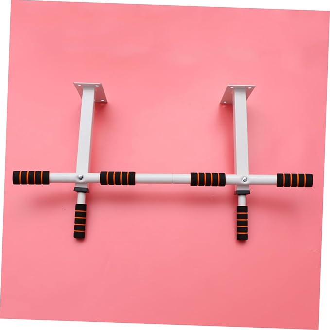 VANZACK Heavy Duty White Doorway Pull up Bar for Home Gym, Professional Upper Body Chin up Bar for Indoor Strength Training and Bodyweight Workouts