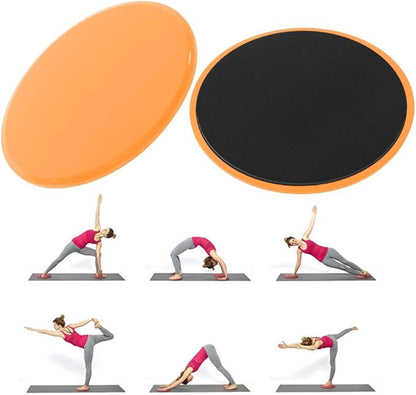 Fitness Sliding Disc Workout Equipment Core Slider Exercise Training Disks for Home Gym Street Workout ABS Material Pink Black Red Blue Green Orange 2 Pack