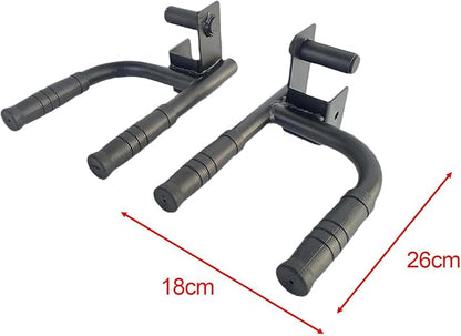 2X Fitness Dip Bar Attachments for 2" x 2" or 3" x 3" Power Racks, Narrow & Wide Dips Double Handles