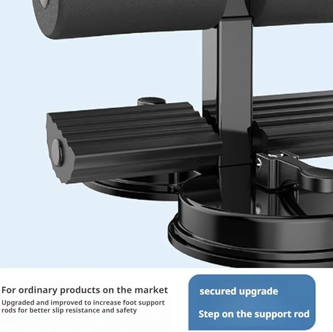 Ab Training Auxiliary Device, 2025 New Portable Adjustable Sit up Core Exercise Equipment, Three Levels of Height Adjustment, Double Suction Cups, Multi-functional Workout Ab Machine for Home Gym