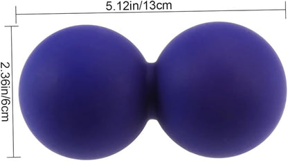 SECFOU Peanut Massage Ball Set Solid Silicone Myofascial Balls for Muscle Relief Physical Therapy and Yoga for Sore Back and Trigger Point Therapy