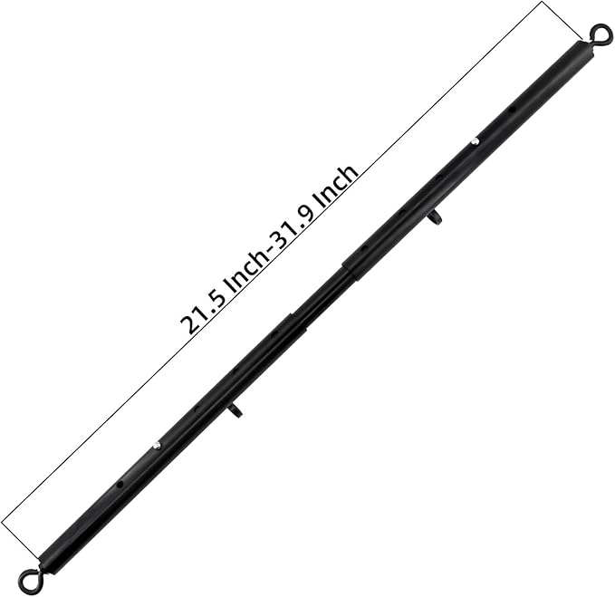 Heavy Duty Stainless Steel Expandable Spreader Bar with 4pcs PU Black--Pink Skull Pattern Detachable Adjustable Straps,Workout Bar for Home Indoor Gym Training Kit
