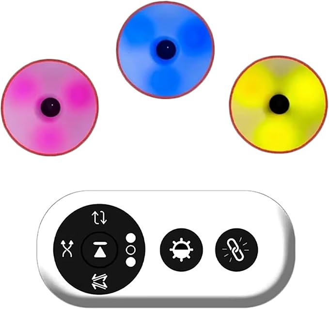 Agility Training Lights, Speed Reaction Lamp Set, 4 Modes, 4 Light Colors, Perfect for Football, Boxing, and Fitness Training