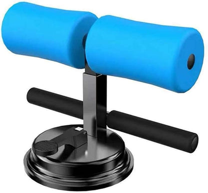 Sit Up Bar, Upgraded Sit up Assistant Device Portable Adjustable Exercise Body Fitness Equipment with Comfortable Padded for Men & Women Home Gym(Blue)