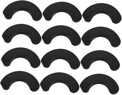 12pcs Dumbbell Crescent Pads for Hip Squats Barbell Pad Barbell Weight Lifting Gym