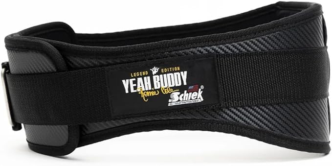 Schiek Sports Ronnie Coleman 4006 Weightlifting Belt - Lumbar Support Weight Lifting Belt - Carbon Fiber and Nylon