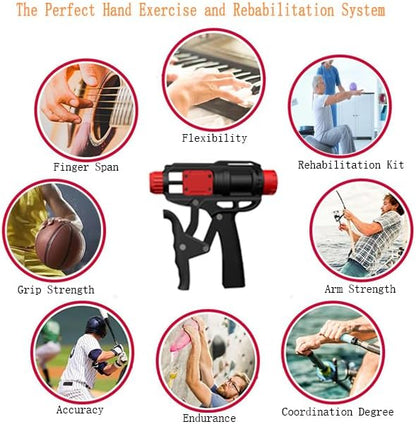 Grip Strength Trainer, Adjustable Hydraulic Hand Grip Strengthener for Strength Training, Wrist Strength with Adjustable (50-165lbs) for Man and Women Hand Grip Strength Trainer