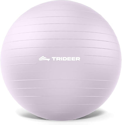 Trideer Exercise Ball Yoga Ball,Office Seating & Balance Ball Chair, Stability Ball for Pilates, Physical Therapy,Core Training & Balance Improvement & Stretching
