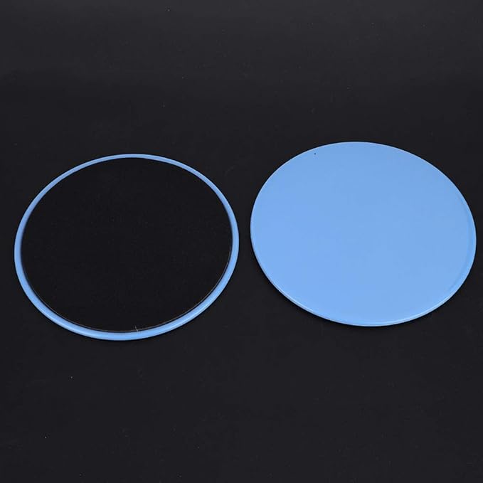 Exercise Sliding Discs 2 Pack Fitness Core Sliders Full Body Workout Equipment for Home Gym Yoga Physical Therapy Dark Blue 7 Inch