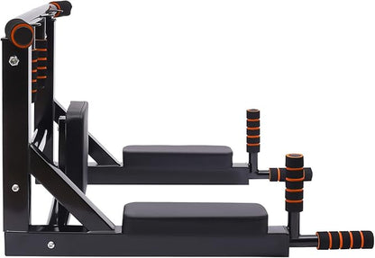 Wall Mounted Pull Up Bar, Power Tower Set Training Equipment Fitness Dip Stand Supports to 440 LBS for Home Gym Indoor Workout