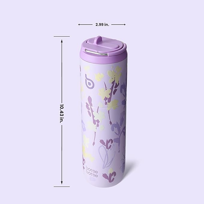 BOTTLE BOTTLE Insulated Water Bottle 24oz with Straw Lid and Handle for Sports Travel Gym Stainless Steel Water Bottles Double-Wall Vacuum Metal Leak Proof BPA-Free