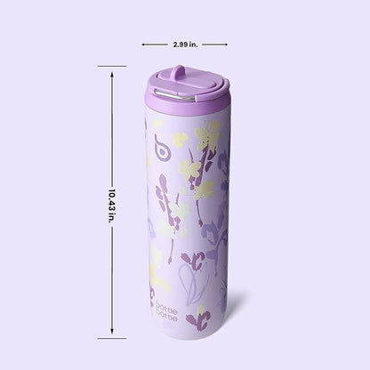 BOTTLE BOTTLE Insulated Water Bottle 24oz with Straw Lid and Handle for Sports Travel Gym Stainless Steel Water Bottles Double-Wall Vacuum Metal Leak Proof BPA-Free