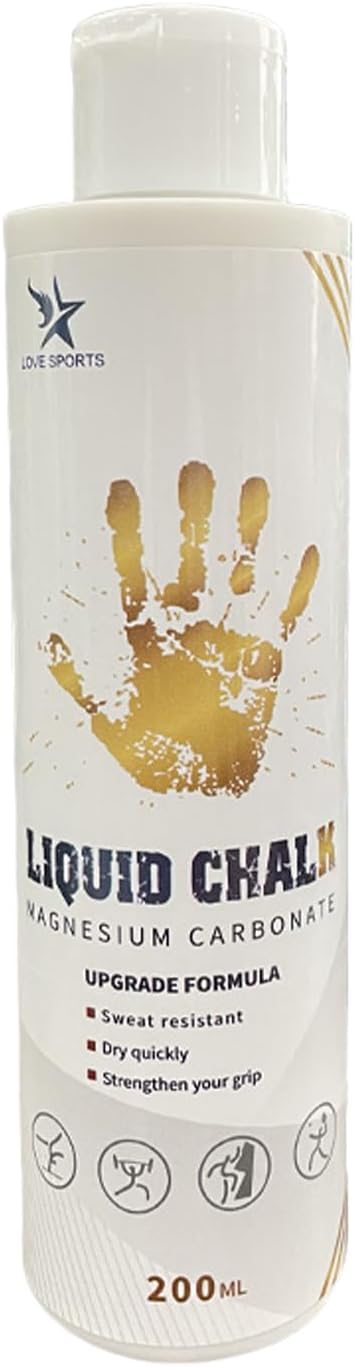 Liquid Gym Chalk Sweat Strong Grip Quick Drying Hand Grip Chalk for Gymnastics, Rock Climbing, Powerlifting Liquid Magnesiums Powder