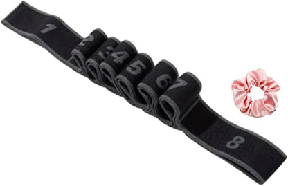 Fitness Resistance Band for Stretching and Yoga, Multifunction Elastic Exercise Bands, 8 Loops Elastic Exercise Bands Fitness Equipment for Full Body Stretching Shaping and Training