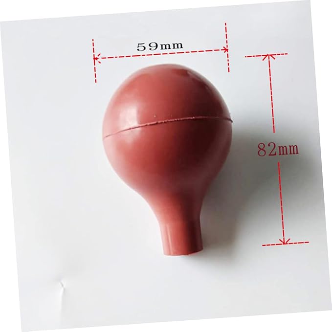 FRCOLOR 6pc Vacuum Cupping Set with Rubber Ball Chinese Body Therapy Cups for Safe Use Transparent Design for Pressure for Muscle Recovery and Relaxation