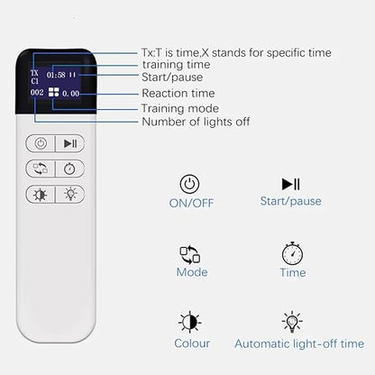 Agile Reaction Training Lamp Set, Reaction Training Lights React Sensory Speed Training Equipment for Sports and Fitness - USB Charging, Last Working 30 Hours+