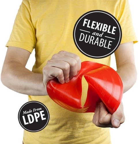 Crown Sporting Goods Set of 12 Soft Plastic Field Disc Cones