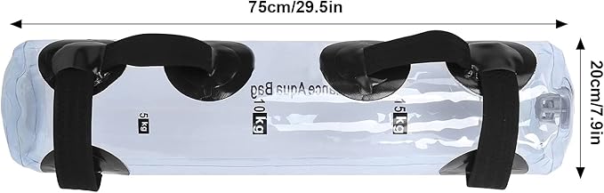 PVC Folding Water Weight Bag, Fitness Training Strength Muscle, Lightweight and Portable - Easy Setup, Durable Handle Design, for Yoga and Weightlifting