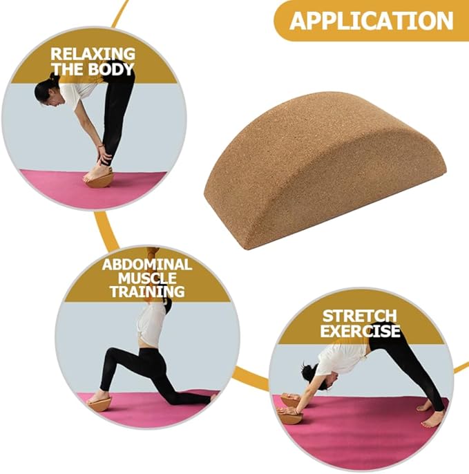 Milisten Multi Function Yoga Brick Block Lightweight Durable Balance Training Tool for Core Muscle Strength Non Slip Design for Stretching and Relaxation for Home