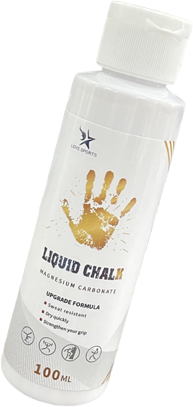 Liquid Gym Chalk Sweat Strong Grip Quick Drying Hand Grip Chalk for Gymnastics, Rock Climbing, Powerlifting Liquid Magnesiums Powder