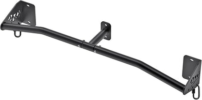 SELEWARE Heavy Duty Wall Mount Pull Up Bar, Joist Mount Chin Up Bar for Doorway, Sturdy Steel Construction, w/Resistance Band Hooks, Fits 32"/36" Wall Studs for Home Gym Strength Training