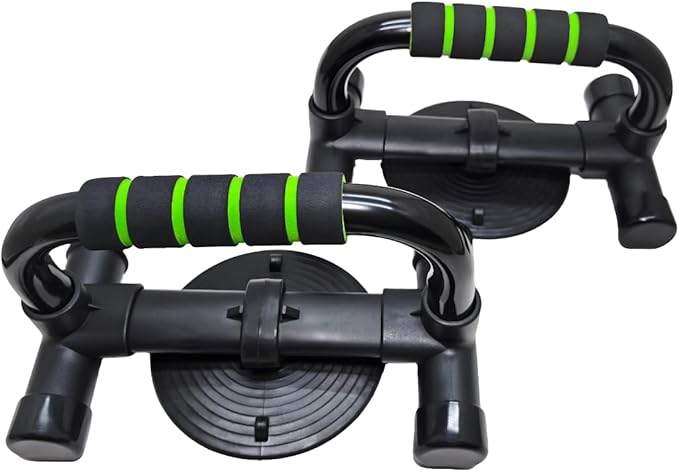 Push Up Stand with Suction Cup Base for Ultimate Anti-Slip Stability, Home Gym Equipment for Men & Women, Chest Workout with Comfort Foam Grips