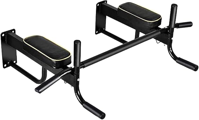 Wall Mounted Pull-Up Bar, Multifunctional Sports Stand for Home Fitness Training, Single and Double Bar Exercise Machine