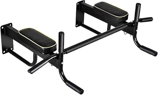 Wall Mounted Pull-up Bar, Multifunctional Sports Stand for Home Fitness Training, Single and Double Bar Exercise Machine