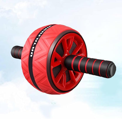 Ab Roller Wheel Fitness Abdominal Wheel with Non-slip Red Grip for Core Strength Training Home Workout Exercise Equipment for Men and Women