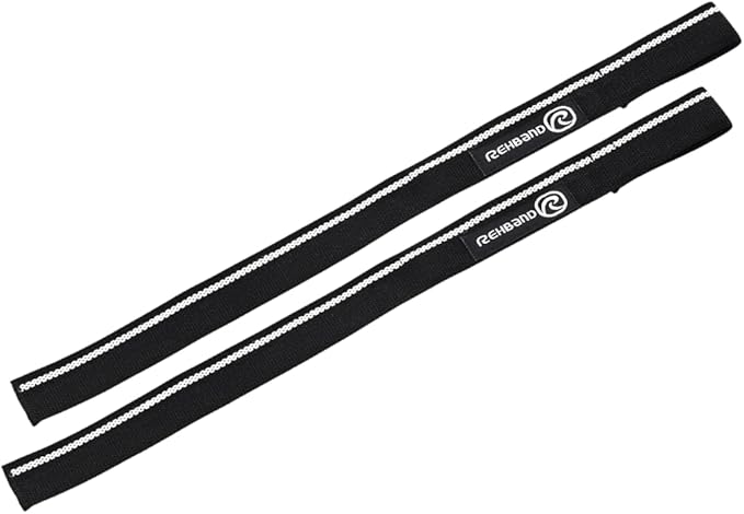 Rehband Lifting Straps for Strength Training, 1 Pair Fitness Pull Straps, 100% Cotton, 56cm Grip Support for Bodybuilding, More Grip Strength Weightlifting