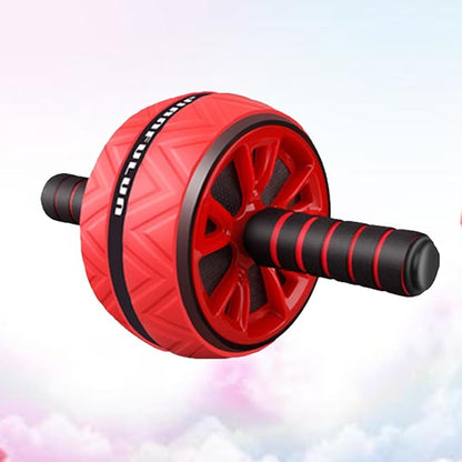 Ab Roller Wheel Fitness Abdominal Wheel with Non-slip Red Grip for Core Strength Training Home Workout Exercise Equipment for Men and Women