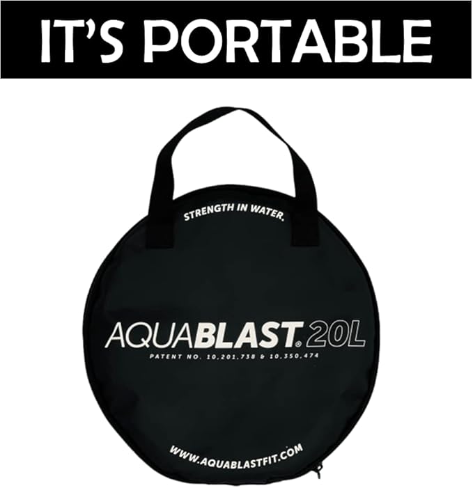 Portable Fitness and Punching Bag for Pools & Swim Spas | Full-Body, Low-Impact Water Resistance Workout | Quick 30-Second Set-Up | Compact & Travel-Friendly