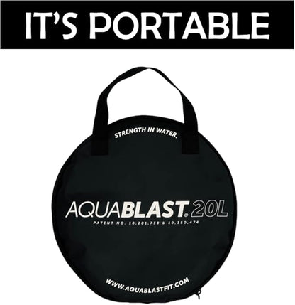 Portable Fitness and Punching Bag for Pools & Swim Spas | Full-Body, Low-Impact Water Resistance Workout | Quick 30-Second Set-Up | Compact & Travel-Friendly