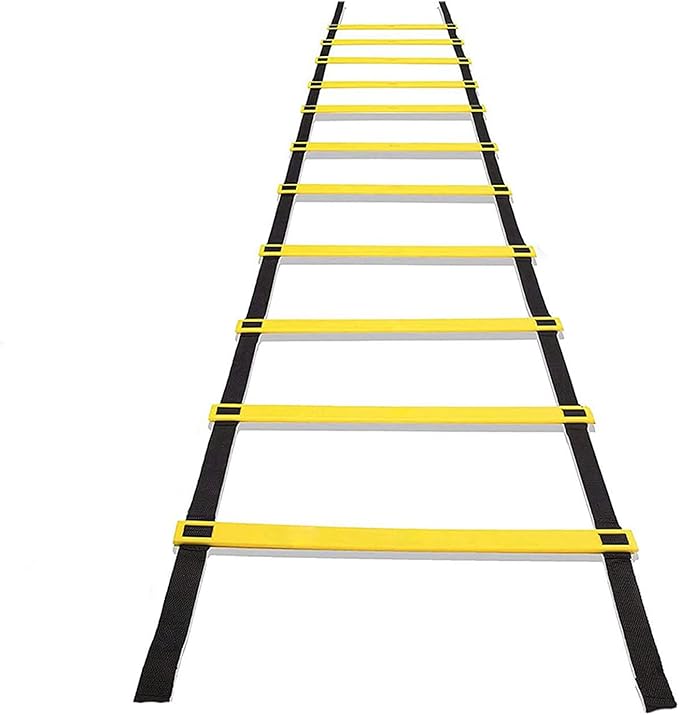 Agility Ladder Adjustable Agility Ladder, Flexibility Speed Training Ladder, Fitness Jumping Ladder Footwork Sport Equipment, with Carry Bag(Size:6M)