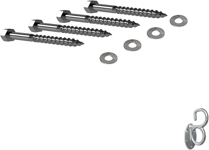 Heavy Duty Fitness Workout Resistance Band Wall Anchor and Wall Anchor Screw Fittings Suitable for Strength Training Physical Exercises in Home Gyms