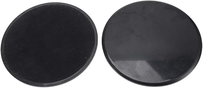 plplaaoo Fitness Gliding Discs 2pcs Exercise Sliding Core Slider Full Body Workout Equipment for Home Gym Training Black 7 Inch