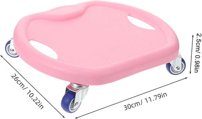 Happyyami Abdominal Sliding Disc with Roller Exercise Sliders for Home Workout Quiet Fitness Discs for Core Strength Compatible with Resistance Bands Easy to Clean and Use