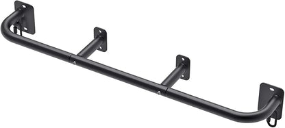 SELEWARE Heavy Duty Wall Mount Pull Up Bar, Joist Mount Chin Up Bar for Doorway, Sturdy Steel Construction, w/Resistance Band Hooks, Fits 32"/36" Wall Studs for Home Gym Strength Training