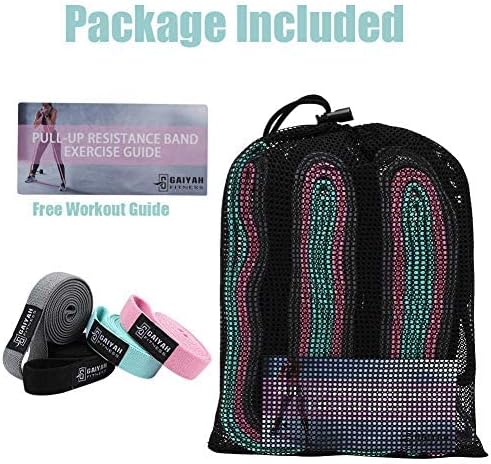 Long Resistance Bands for Working Out Women, Fabric Resistance Band, Stretch Bands for Exercise Bands Resistance Bands Set for Physical Therapy, Elastic Bands for Exercise