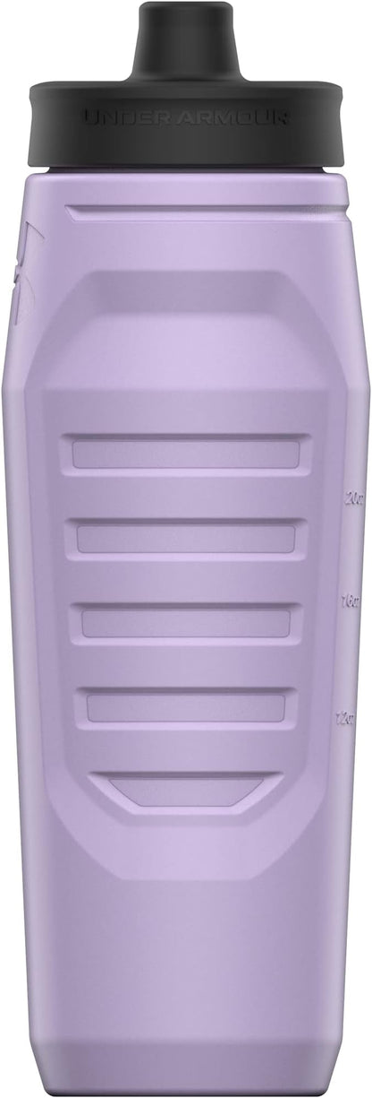 Under Armour Squeeze Water Bottles, 32 oz Water Bottles, Sideline Sports Water Bottle with Quick-Shot Lid, Quick & Easy Hydration, Gym Water Bottles, Squeeze Bottle, 1 32oz Bottle