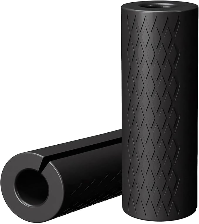 Rubber Barbell Grip, Thick Dumbbell Grip Arm Strength Tool, Barbell Clutch Suitable For Row/Puller/Kettlebell, Gym Biceps Arm Muscle Trainer