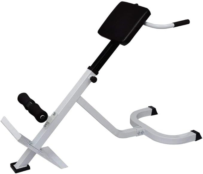 Health & Fitness Hyperextension Roman Chair with Adjustable Height and Back, Glute, Hamstring, and Ab Workouts Foldable Sit Up Gym Bench for Home,Back Extension Bench