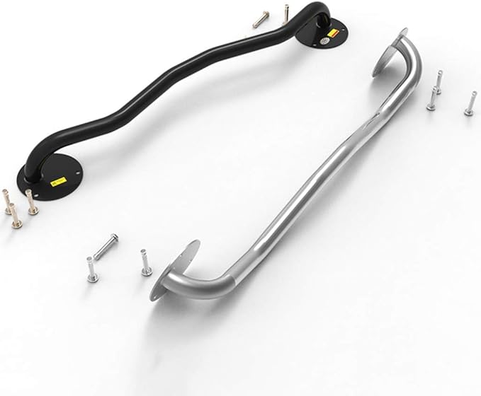 Wall Mounted Pull Up Bars Perfect Fitness Multi-Gym Doorway Pull Up Bar Home Gym Exercise Workout Equipment Strength Training Equipment Fitness Equipment Single Bars for Walls (Color : Silver)