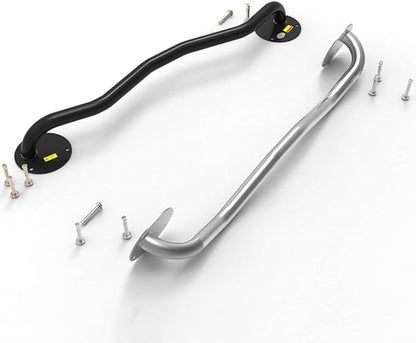 Wall Mounted Pull Up Bars Perfect Fitness Multi-Gym Doorway Pull Up Bar Home Gym Exercise Workout Equipment Strength Training Equipment Fitness Equipment Single Bars for Walls (Color : Silver)