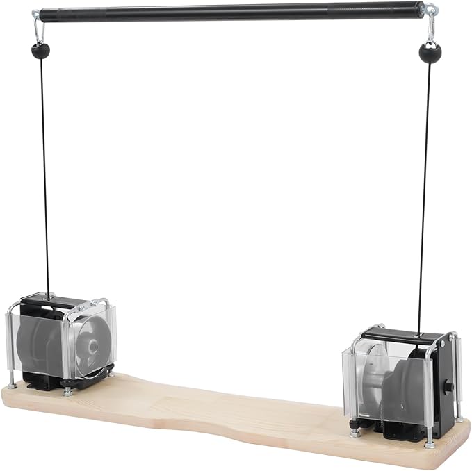 Pilates Bar Kit with Resistance Bands, Gym Strength Training Equipment for Hip, Back, Arm, Full-Body Workouts, Home Gym Strength Training Equipment, Anti-Slip Long Pole, Stable Base