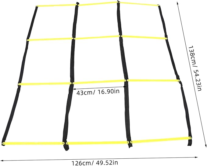 Portable Foldable Agility Ladder for Soccer and Football Training Lightweight Sports Ladder for Speed Footwork and Coordination Drills Versatile Multi-Sport Exercise Equipment for