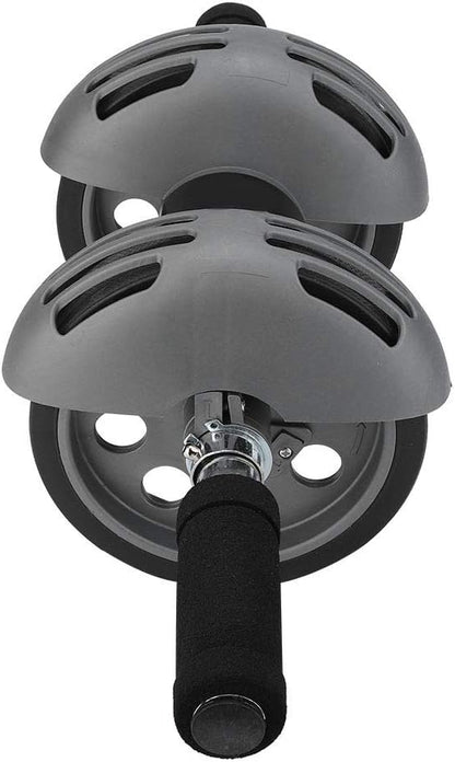 AB Domestic Double Wheel Roller Workout System for Home Fitness Gray