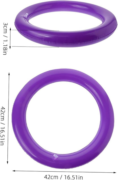 Toyvian Inflatable Yoga Ball Base with Fixed Ring Stable Yoga Ball Holder for Exercise Fitness Training Slip Resistant Round Stand 16.53In