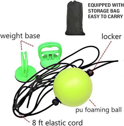 MMA Boxing Reflex Ball - Boxing Equipment Fight Speed, Boxing Gear Punching Ball Great for Reaction Speed and Hand Eye Coordination Training Reflex Bag Alternative